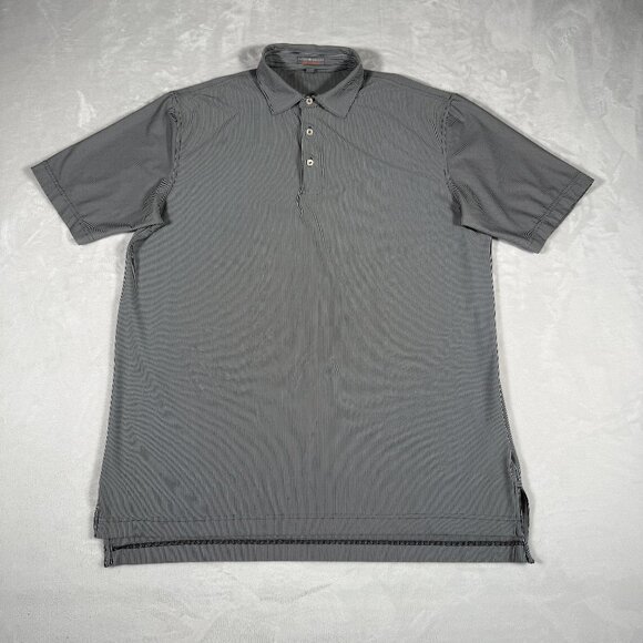 Peter Millar Other - Peter Millar Polo Shirt Men Size L Stripe Short Sleeve Summer Comfort Stretch GU